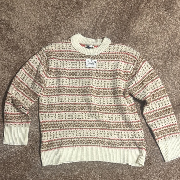 American Eagle Outfitters Sweaters - Women’s American Eagle Cream Patterned Sweater